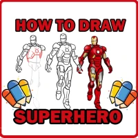 How to draw easy superhero