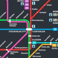 Stockholm Subway Map 2024