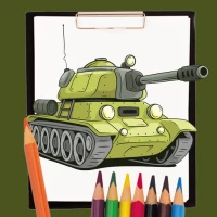 Military Vehicles Coloring