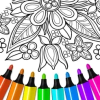 Flower mandala coloringbook