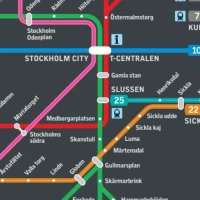 Stockholm Subway Map 2024