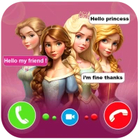 princess fake call & chat