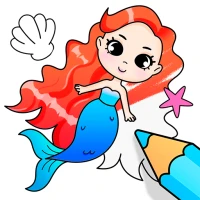 Mermaid Coloring Games Kids 0+