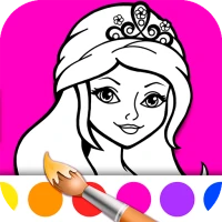 Princess Girls Coloring Book