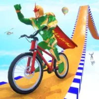 Superhero Cycle Stunts Racing